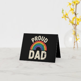 Cartão Pai Orgulhoso LGBTQ Orgulho Gay Aliado LGBTQ Dia d
