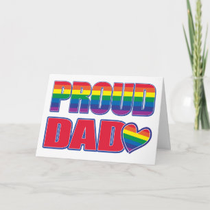 Cartão Pai orgulhoso - Orgulho gay