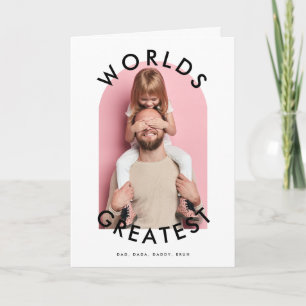 Cartão pai personalizado de fotografia 'WORLDS MAIOR'