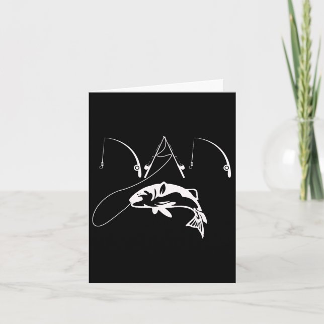 Cartão Pai Pescador Camisa de Presente do Dia dos Pais (Frente)