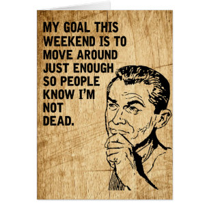 Cartão Pai preguiçoso rústico retro de relaxamento do d