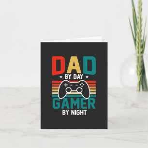 Cartão Pai que é jogador; videos games; presente de Pai