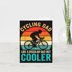 Cartão Pai que pedala como uma bicicleta normal, mas mais