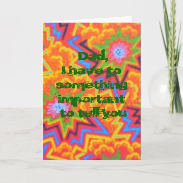 Cartão Pai que você ainda apodreça o pai+Dia+cartão (Frente)