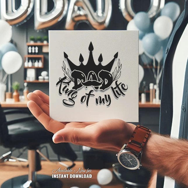 Cartão Pai Rei da minha Dia de os pais (Criador carregado)