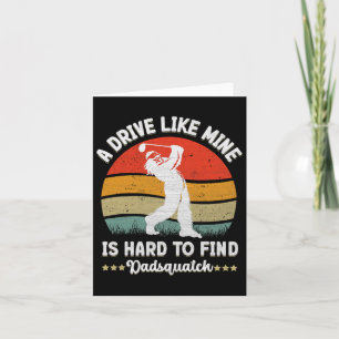 Cartão Pai Sasquatch Golf Bigfoot Retro 70s Fathe