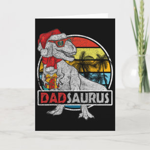 Cartão Pai Saurus T Rex Dinossauro Família Correspondente