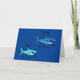 Cartão Pai Shark & Baby Shark Doo Doo Doo
