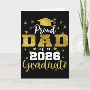 Cartão Pai Super Orgulhoso Da Graduação Do Graduado De 20