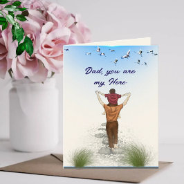 Cartão Pai, você é meu herói