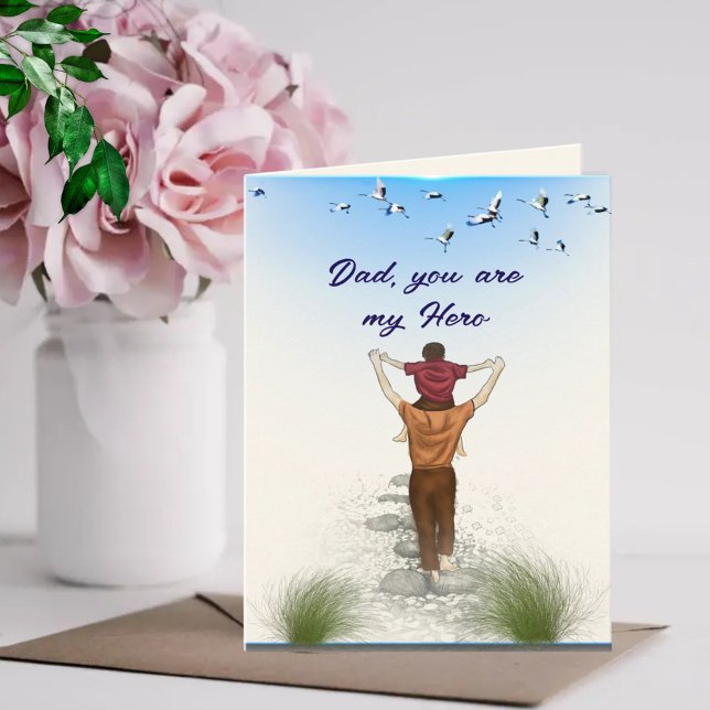 Cartão Pai, você é meu herói (Criador carregado)