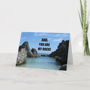 Cartão Pai, você é minha pedra!