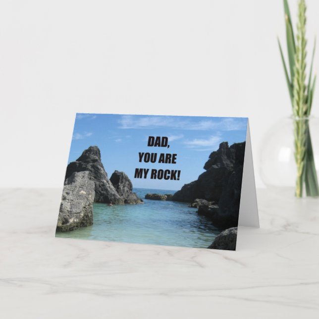Cartão Pai, você é minha pedra! (Frente)