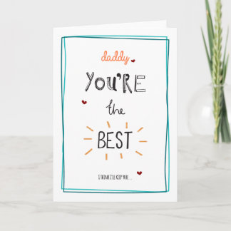 Cartão Pai - você é o melhor