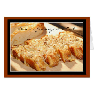 Cartão Pain au fromage et l’ail