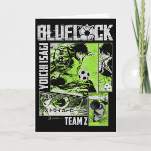 Cartão Painéis de futebol dividido Blue Lock Yoichi Isagi