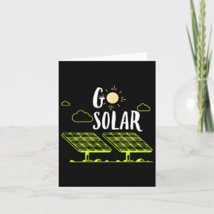 Cartão Painéis Solares de Energia Solar Passam Pota Solar