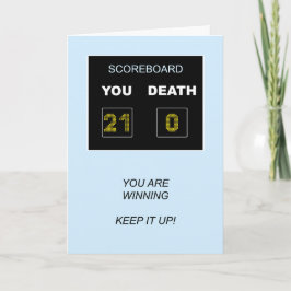 Cartão Painel de avaliação aniversário de 21 anos