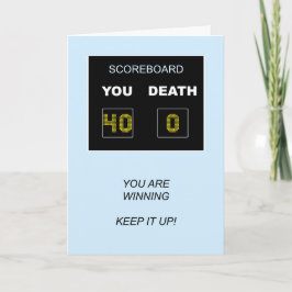 Cartão Painel de avaliação aniversário de 40 anos