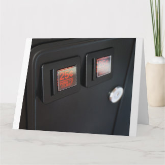 Cartão Painel de Slot de Moedas da Máquina Arcade