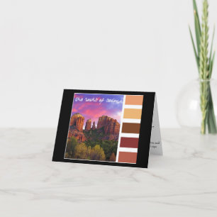 Cartão Paint Palette : the rocks of Sedona