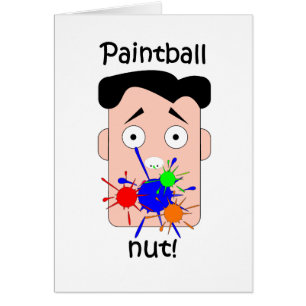 Cartão Paintball engraçado