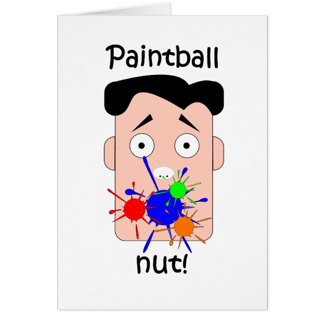 Cartão Paintball engraçado (Frente)