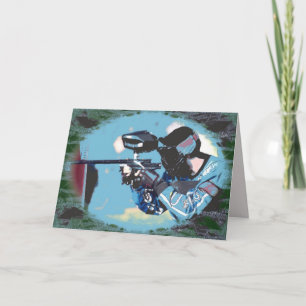 Cartão Paintball Greeting Cards