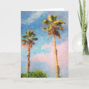 Cartão Painted Palms