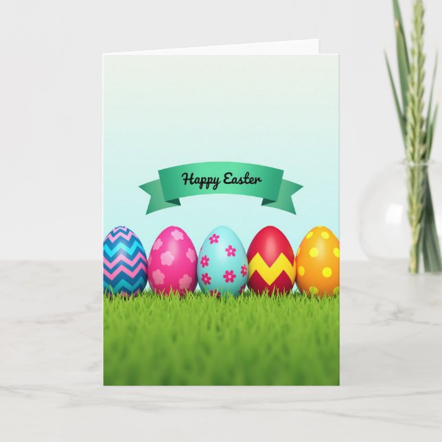 Cartão Painted Pattern Celebration Card (Frente)