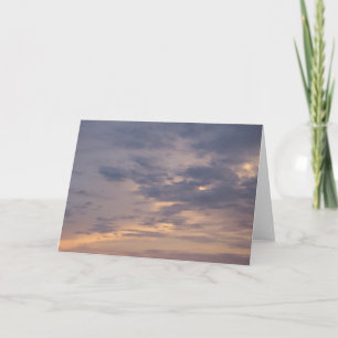 Cartão Painted Sky With Change Poem Card