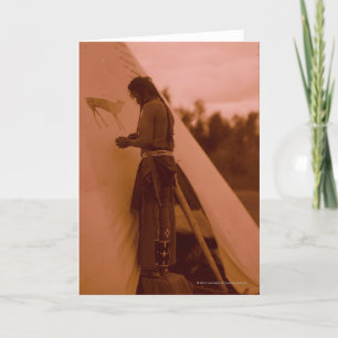 Cartão Painting the Sign of His Medicine