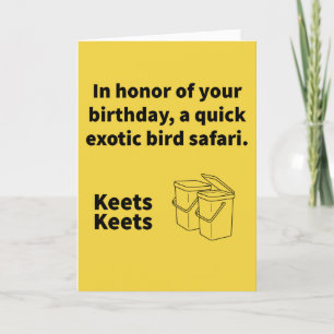 Cartão Pair As Keets - Aniversário