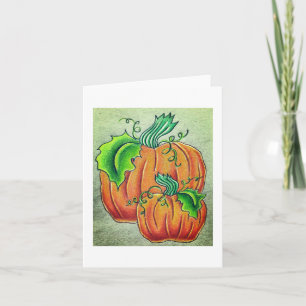 Cartão Pair of Pumpkins greeting card