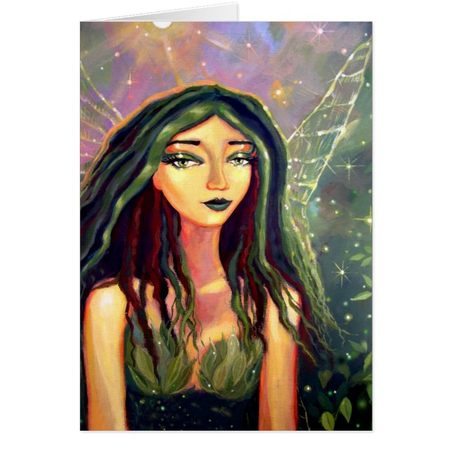 Cartão País das fadas da floresta esmeralda (Frente)