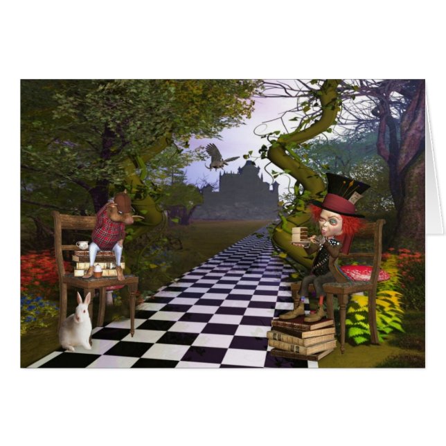 Cartão País das maravilhas (Frente Horizontal)