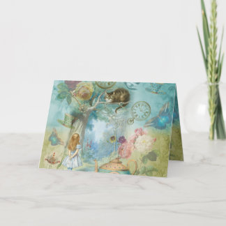 Cartão País das maravilhas - Alice no país das maravilhas