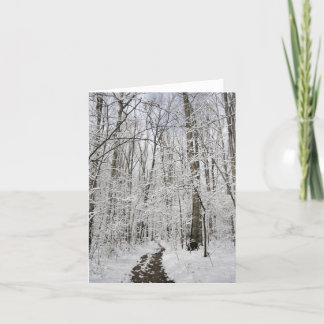 Cartão País das maravilhas do inverno