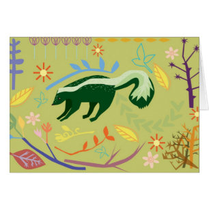 Cartão país das maravilhas skunky