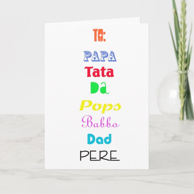 Cartão Pais do Mundo (Frente)