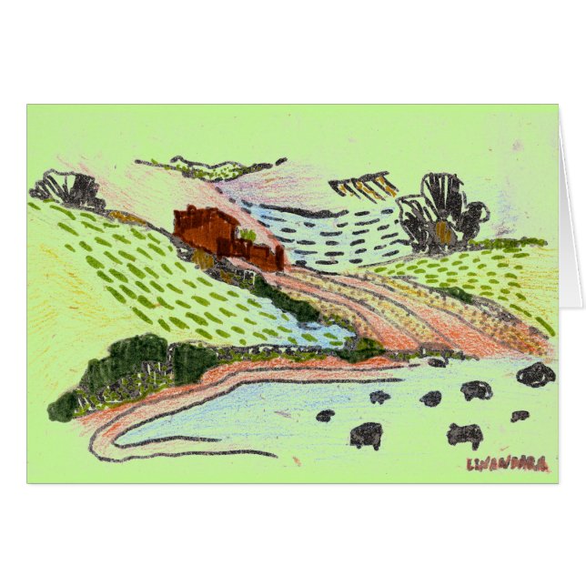 Cartão País galês (Frente Horizontal)