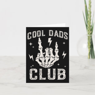 Cartão Pais Legal engraçados Clube Retro Skeleton Pai