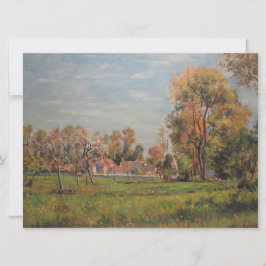 Cartão Paisagem ao redor de Lagny, França (Paisagem Rural