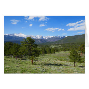 Cartão Paisagem Cênica Vista da Montanha Rochosa
