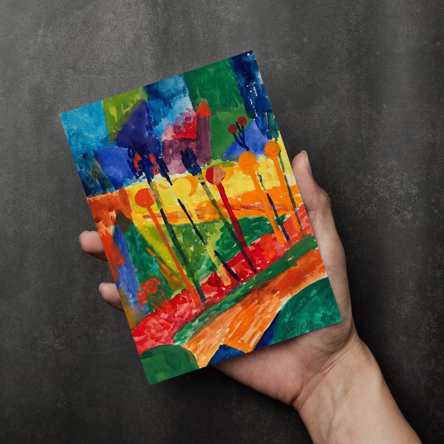 Cartão Paisagem Cubista | Fritz Schaefler (Criador carregado)