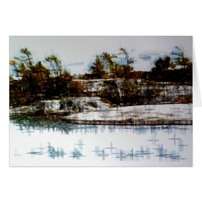 Cartão "Paisagem da baía" (Frente horizontal)