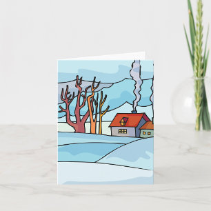 Cartão Paisagem da Casa de Inverno