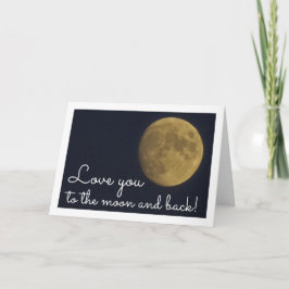 Cartão Paisagem da Lua da Terra