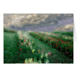 Cartão Paisagem das Flores do Longview