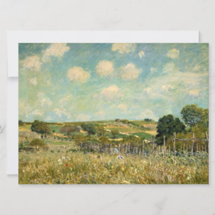 Cartão Paisagem de campo (por Alfred Sisley)